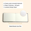 A5 Ivory Sketchbook - 240 GSM for Coloring & Sketching