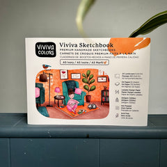A5 Ivory Sketchbook - 240 GSM for Coloring & Sketching