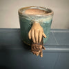 Sculptural Mug - Hands & Tiny Door