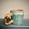 Sculptural Mug - Hands & Tiny Door