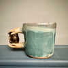 Sculptural Mug - Hands & Tiny Door