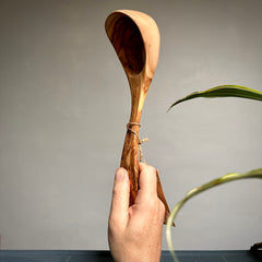 Olive Wood Ladle 12"