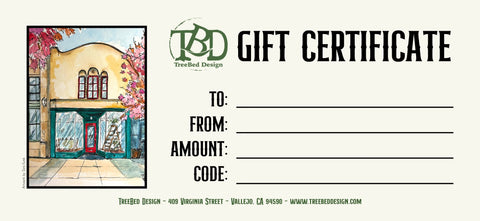 TreeBed Design Gift Card