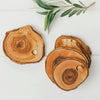 Olive Wood Rustic Coaster Set