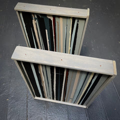 Shelter in Place Stripes - Blk Canvas set of Two
