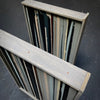Shelter in Place Stripes - Blk Canvas set of Two