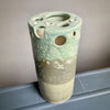 TBD Clay Vase - Art Deco Green/Blue