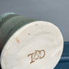 TBD Clay Vase - Art Deco Green/Blue